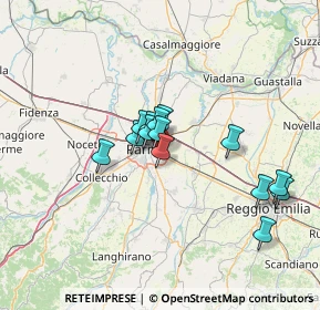 Mappa Via Giuseppe Bertani, 43123 Parma PR, Italia (10.83714)