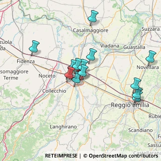 Mappa Via Giuseppe Bertani, 43123 Parma PR, Italia (13.83385)