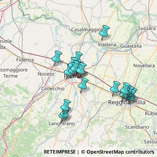 Mappa Via Giuseppe Bertani, 43123 Parma PR, Italia (13.743)