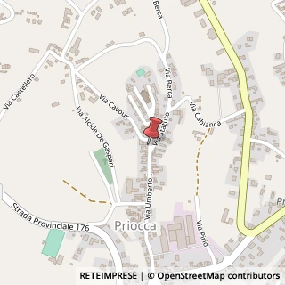 Mappa Via Umberto I°, 44, 12040 Priocca, Cuneo (Piemonte)