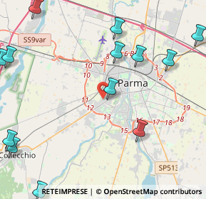 Mappa Largo Loano, 43126 Parma PR, Italia (6.33643)