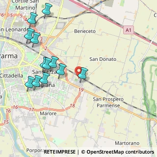 Mappa Via Gaetano Scirea, 43123 Parma PR, Italia (2.385)