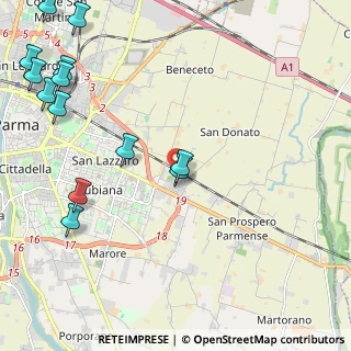 Mappa Via Gaetano Scirea, 43122 Parma PR, Italia (3.03692)