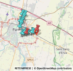 Mappa Via Gaetano Scirea, 43123 Parma PR, Italia (3.05214)