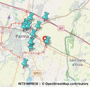 Mappa Via Gaetano Scirea, 43123 Parma PR, Italia (3.56083)