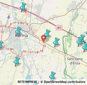 Mappa Via Gaetano Scirea, 43122 Parma PR, Italia (6.1425)