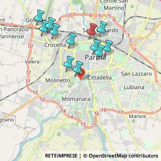 Mappa Piazzale Fiume, 43125 Parma PR, Italia (2.1075)
