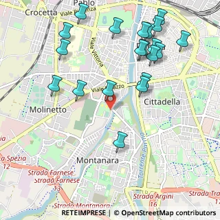 Mappa Piazzale Fiume, 43125 Parma PR, Italia (1.2215)