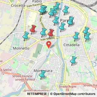 Mappa Piazzale Fiume, 43125 Parma PR, Italia (1.2885)