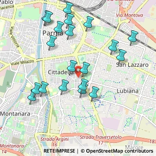 Mappa Viale Sette Fratelli Cervi, 43123 Parma PR, Italia (1.11)