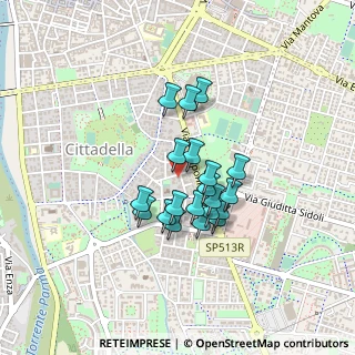Mappa Viale Sette Fratelli Cervi, 43123 Parma PR, Italia (0.3175)