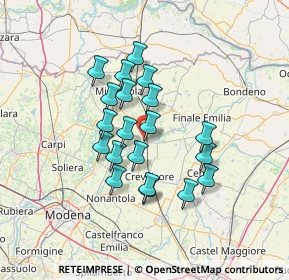 Mappa Via Pietro Giannone, 41031 Camposanto MO, Italia (11.1905)