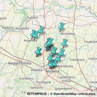 Mappa Via Mulino delle Pile, 41012 Carpi MO, Italia (9.0885)