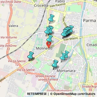 Mappa Via la Spezia, 43125 Parma PR, Italia (0.8515)