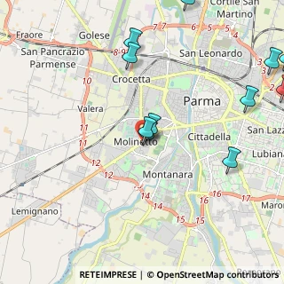 Mappa Via la Spezia, 43125 Parma PR, Italia (2.64091)