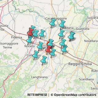 Mappa Via Filippo Magawly, 43123 Parma PR, Italia (11.171)