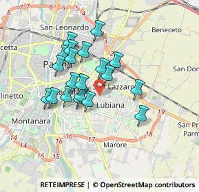 Mappa Via Marzabotto, 43123 Parma PR, Italia (1.4565)