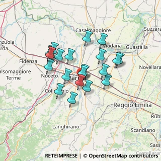 Mappa Via Marzabotto, 43123 Parma PR, Italia (11.131)