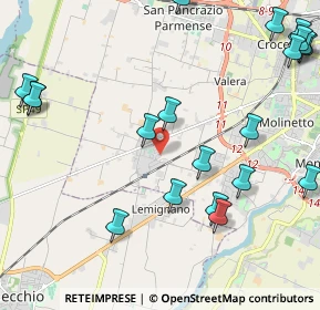 Mappa Via Ettore Vignoli, 43126 Vicofertile PR, Italia (2.8145)