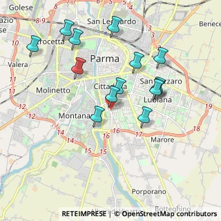 Mappa Via Pastrengo, 43123 Parma PR, Italia (1.91071)