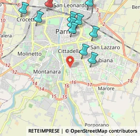 Mappa Via Pastrengo, 43123 Parma PR, Italia (2.33818)