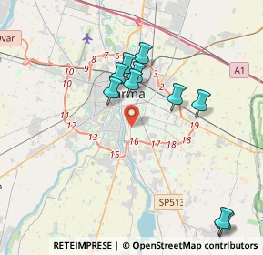 Mappa Via Don Ennio Bonati, 43123 Parma PR, Italia (4.29273)