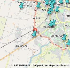 Mappa Via Pontasso, 43126 Parma PR, Italia (3.07529)