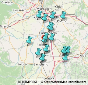 Mappa Strada Antica per Carmagnola, 12035 Racconigi CN, Italia (11.995)