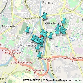 Mappa SP665, 43125 Parma PR, Italia (0.6995)
