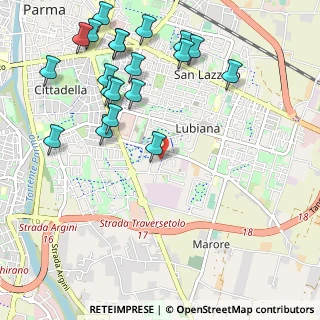 Mappa Via Aldo Moro, 43123 Parma PR, Italia (1.2705)