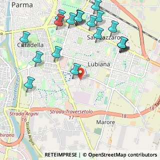 Mappa Via Aldo Moro, 43123 Parma PR, Italia (1.3455)