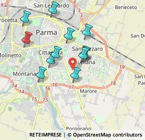 Mappa Via Sandro Pertini, 43123 Parma PR, Italia (1.6375)