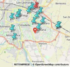 Mappa Via Sandro Pertini, 43123 Parma PR, Italia (2.196)