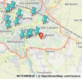 Mappa Via Sandro Pertini, 43123 Parma PR, Italia (2.4925)