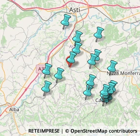 Mappa Via Nizza Asti, 14055 Costigliole d'Asti AT, Italia (7.689)