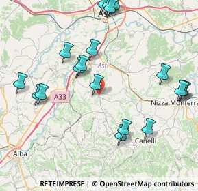 Mappa Via Nizza Asti, 14055 Costigliole d'Asti AT, Italia (9.7235)