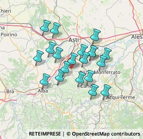 Mappa Via Nizza Asti, 14055 Costigliole d'Asti AT, Italia (11.128)