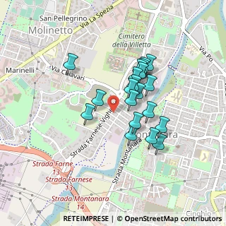 Mappa Via Pasquale Galluppi, 43125 Parma PR, Italia (0.348)