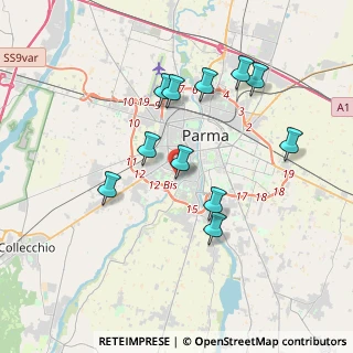 Mappa Via Giovanni Battista Vico, 43125 Parma PR, Italia (3.51545)