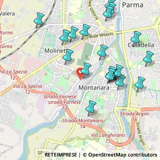 Mappa Via Giovanni Battista Vico, 43125 Parma PR, Italia (1.158)