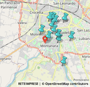 Mappa Via Giovanni Battista Vico, 43125 Parma PR, Italia (1.54083)