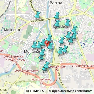 Mappa Via Benigno Bossi, 43125 Parma PR, Italia (0.8425)