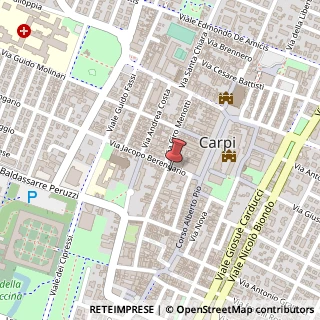 Mappa Via J. Berengario, 22, 41012 Carpi, Modena (Emilia Romagna)