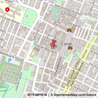 Mappa Via Ciro Menotti, 1, 41012 Carpi, Modena (Emilia Romagna)