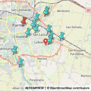 Mappa Via Gaetano Bavagnoli, 43123 Parma PR, Italia (2.02154)