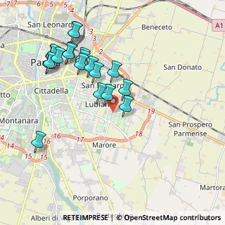 Mappa Piazza Volfango Amedeo Mozart, 43123 Parma PR, Italia (2.0805)