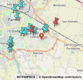 Mappa Piazza Volfango Amedeo Mozart, 43123 Parma PR, Italia (2.16429)