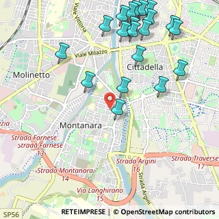 Mappa Via Giorgio Susani, 43125 Parma PR, Italia (1.3625)