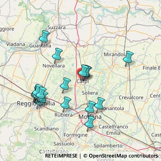 Mappa Via Cosmé Tura, 41012 Carpi MO, Italia (16.6505)