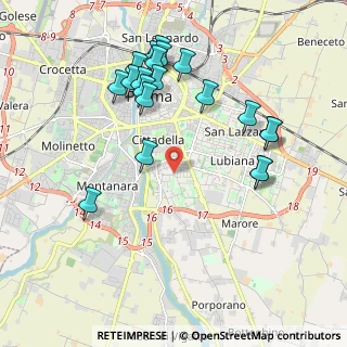 Mappa Via Gaetano Salvemini, 43123 Parma PR, Italia (2.128)